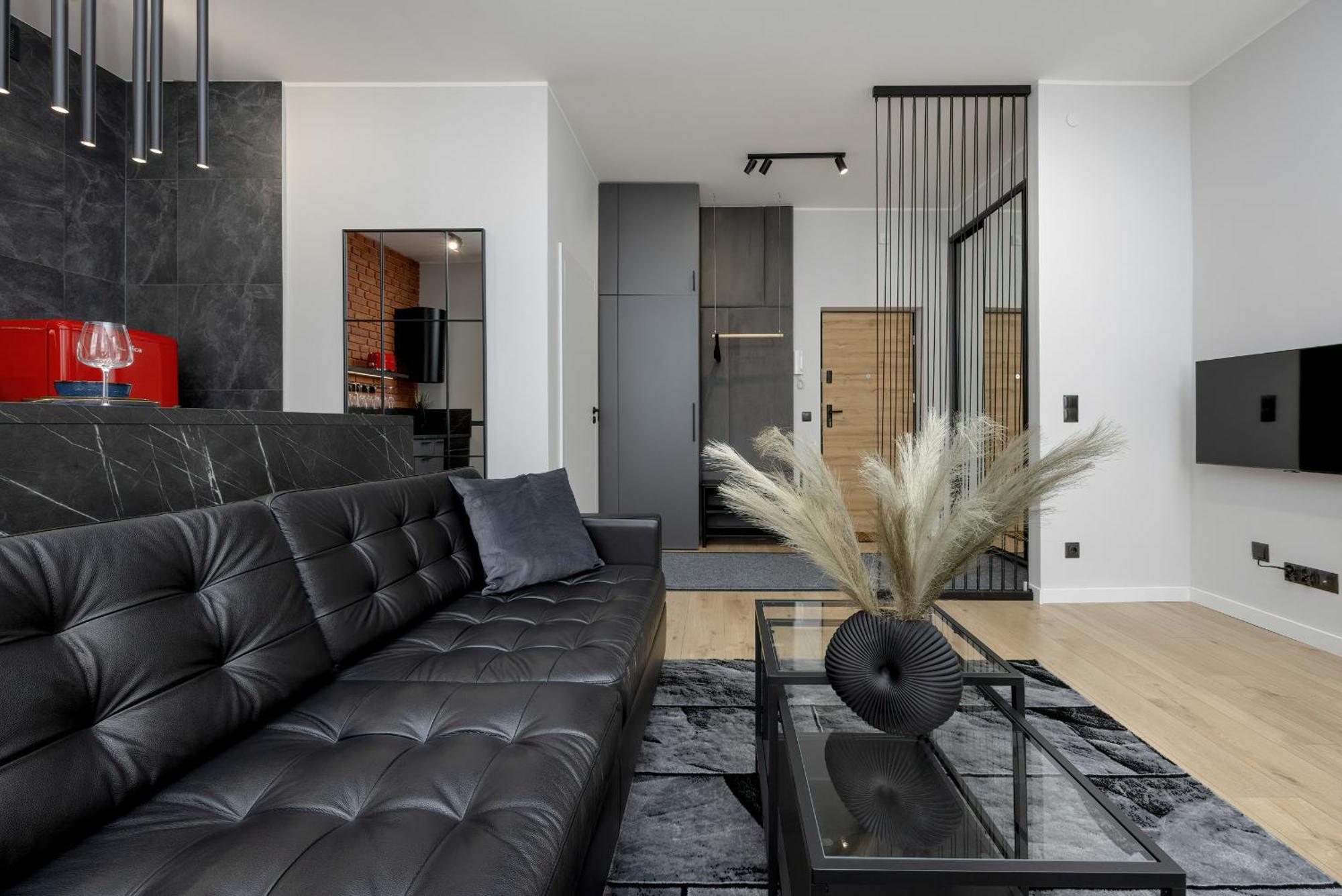 Exclusive Grey And Red Apartment In Warsaw Center By Noclegi Renters Esterno foto