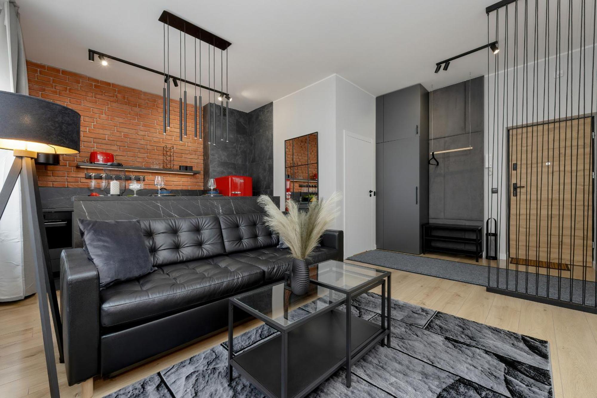 Exclusive Grey And Red Apartment In Warsaw Center By Noclegi Renters Esterno foto